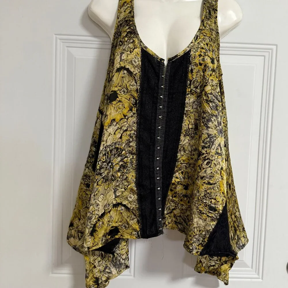 Allen‎ B. by Allen B. Shwartz Blouse SZ Small Whimsigoth Fairy Asymmetrical - Picture 12 of 12